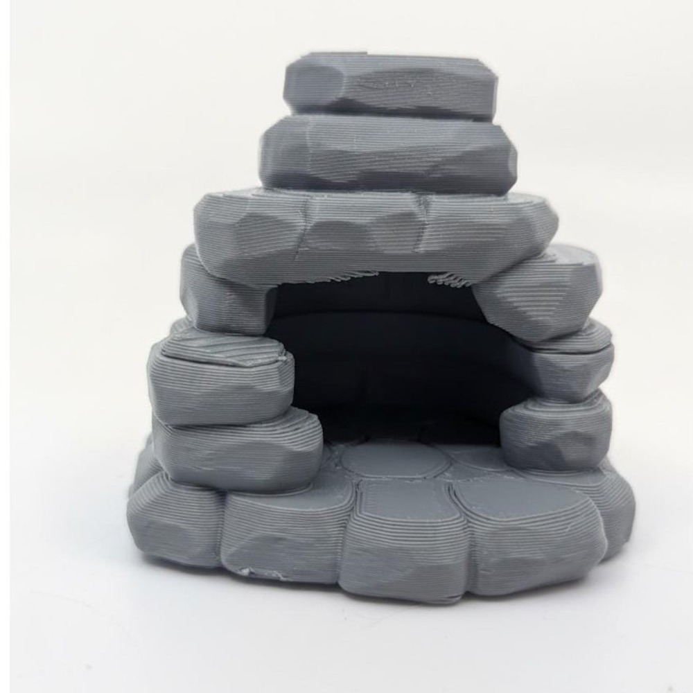Naturalistic Stacked‎ Stone Hide – Terrarium / Reptile Tank Decor
